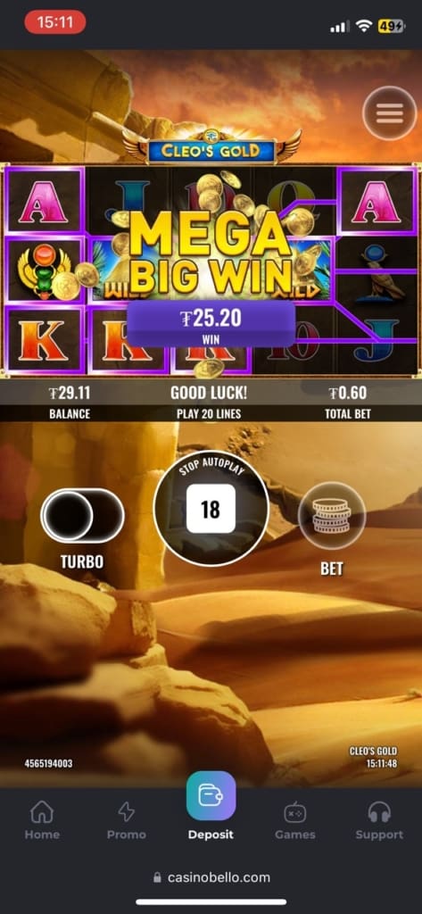 CasinoBello Casino Games