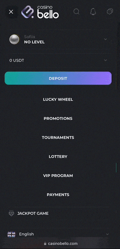 tutorial: how to deposit crypto on casinobello