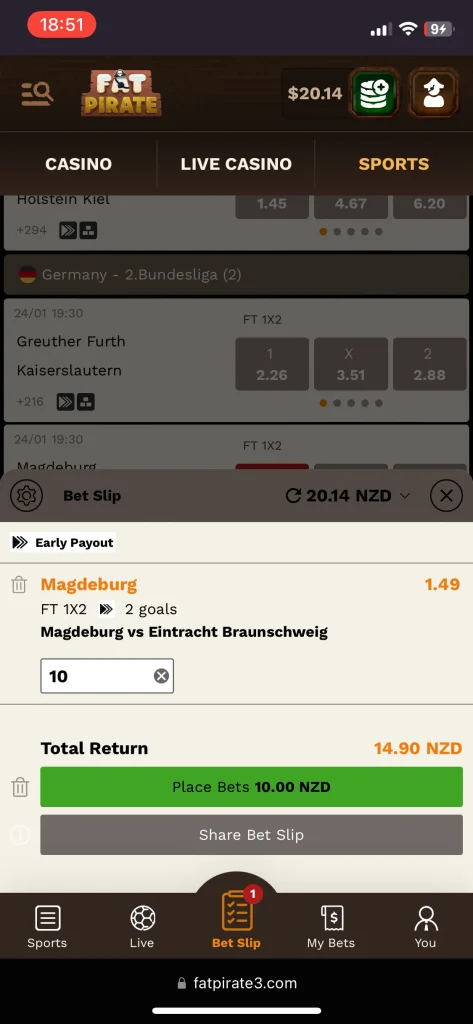 FatPirate Casino Live Casino