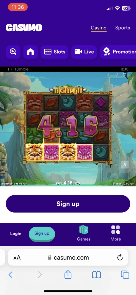 casumo casino games