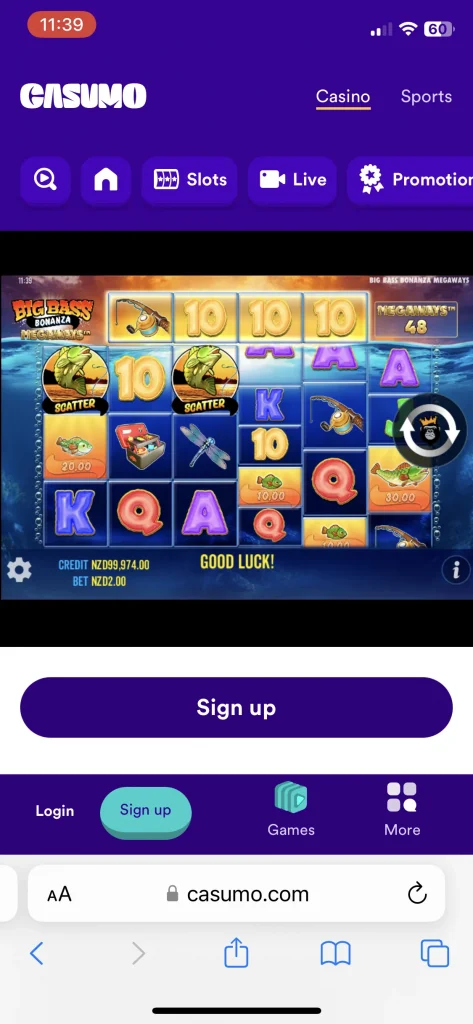 casumo casino games