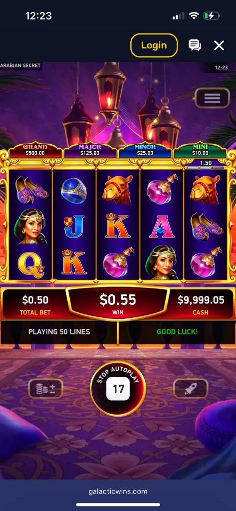 galactic wins casino game