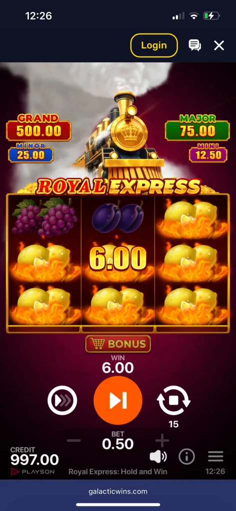 galactic wins casino game