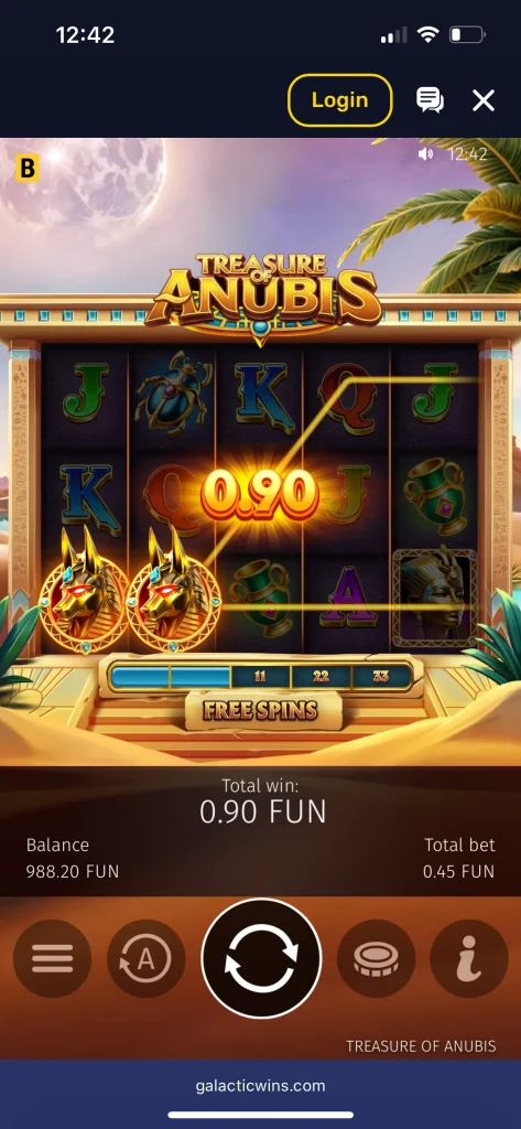 galactic wins casino game