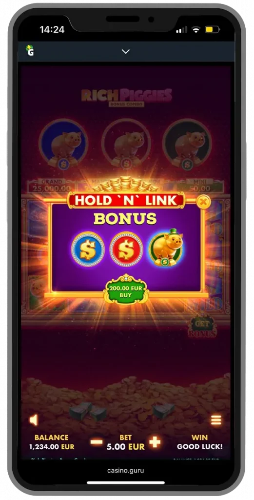 bonus buy rich piggies bonus combo