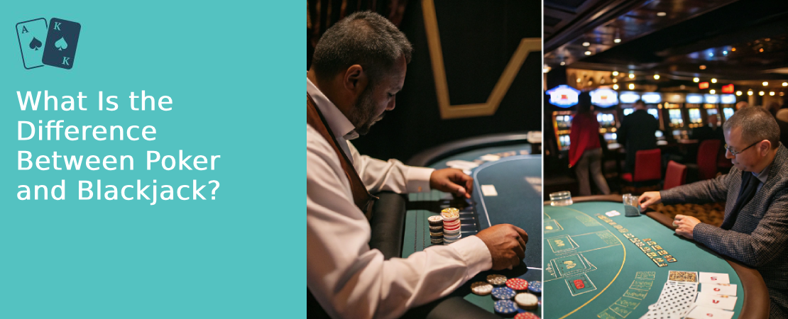What Is the Difference Between Poker and Blackjack?