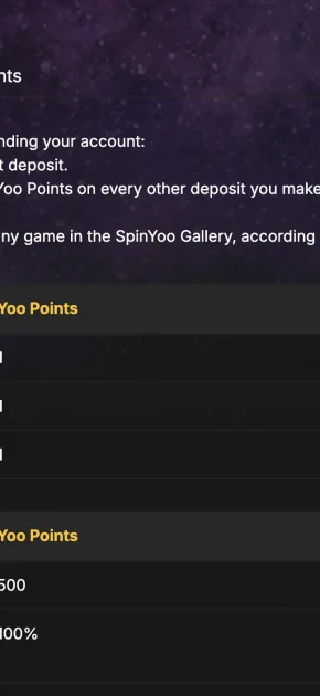 SpinYoo Casino Bonus