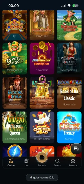 kingdom casino games